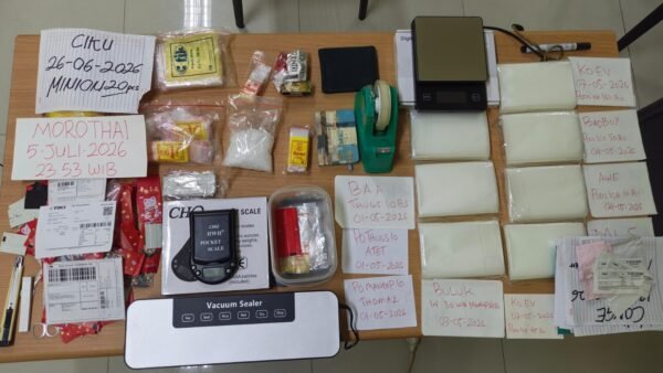 Polsek Babelan Ungkap Dugaan Peredaran Sabu, Amankan Barang Bukti Bruto 98,30 Gram