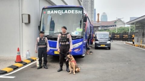 Unit Polsatwa Polda Metro Jaya Laksanakan Pengamanan Akomodasi FIFA ASEAN Cup 2026